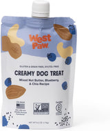 West Paw Blueberry & Chia Seed Nut Butter Dog Treats, 6.2 oz.