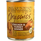 Evanger'S Organics Chicken & Turkey Dog Food, 12.8 oz