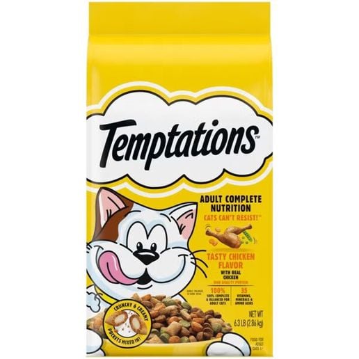 Temptations Tasty Chicken Flavor Dry Cat Food 6.3lb Bag