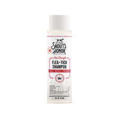 Skout's Honor Flea & Tick Dog Shampoo, 16 oz.