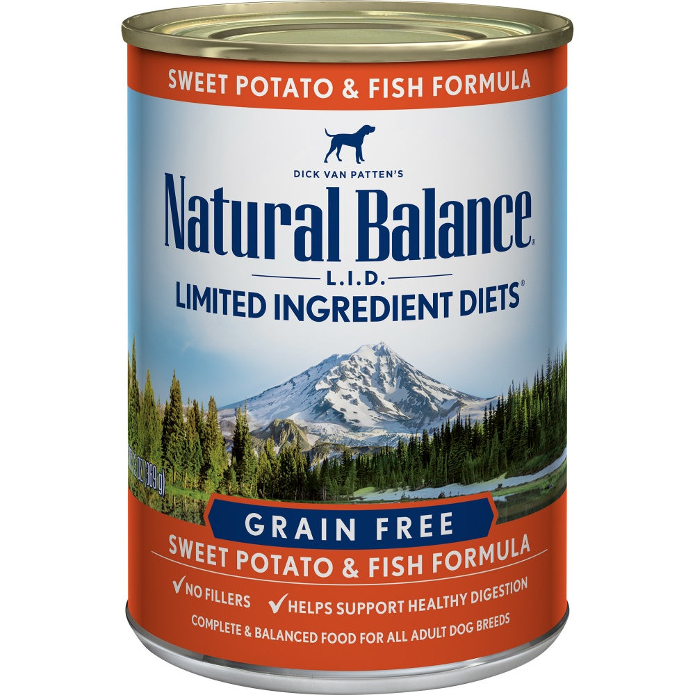 Natural Balance Limited Ingredient Sweet Potato & Salmon Wet Dog Food, 13 oz.