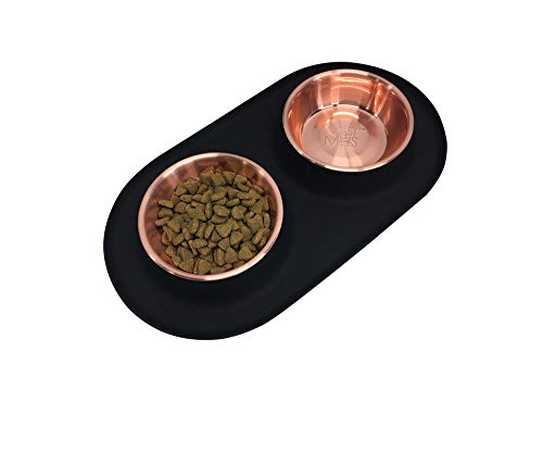 Messy Mutts Double Silicone Feeder, Medium (1.5 Cups)