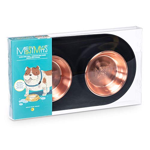 Messy Mutts Double Silicone Feeder, Medium (1.5 Cups)