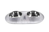 Messy Mutts Double Silicone Feeder, Medium (1.5 Cups)