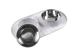 Messy Mutts Double Silicone Feeder, Medium (1.5 Cups)