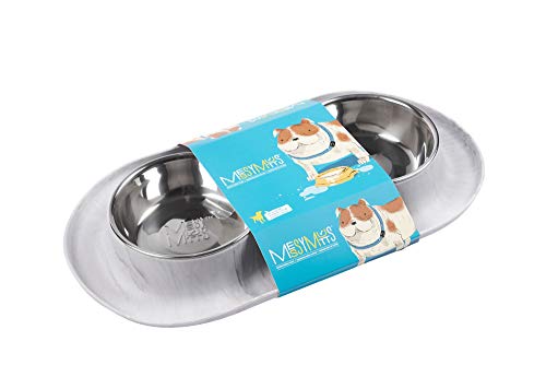 Messy Mutts Double Silicone Feeder, Medium (1.5 Cups)