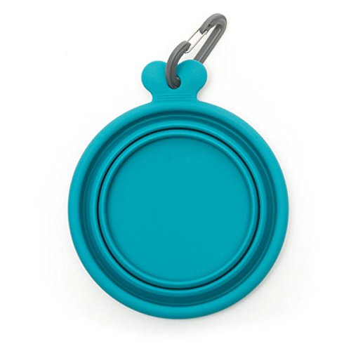 Messy Mutts Small Silicone Collapsible Pet Bowl, 1.75 Cups