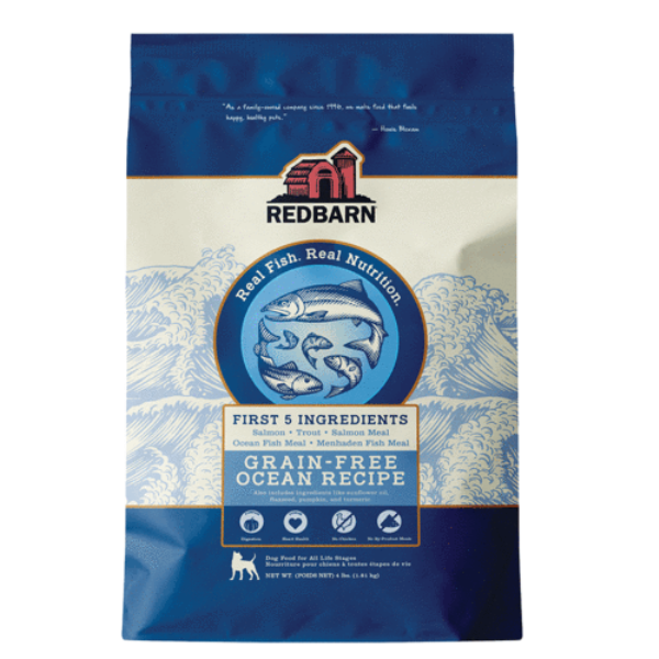 Redbarn Ocean Recipe First-Five Grain-Free Dry Dog Food, 4 lbs.
