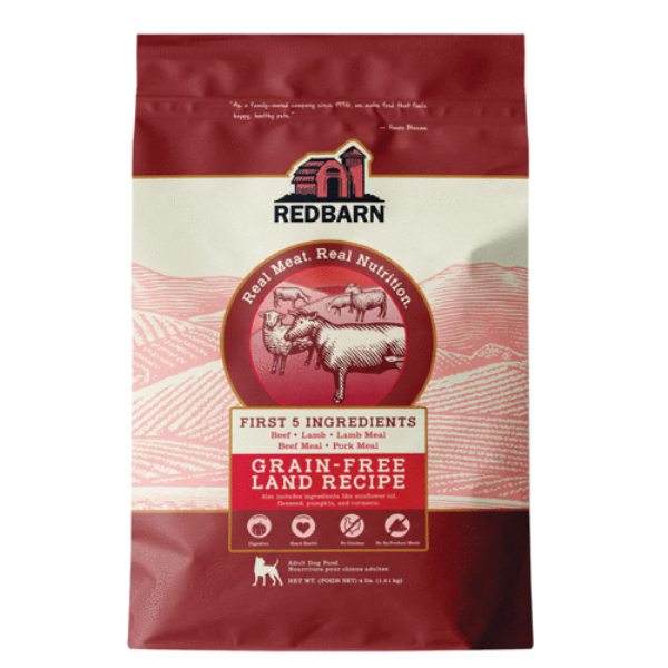 Redbarn Land Recipe First-Five Grain-Free Dry Dog Food, 22 lbs.