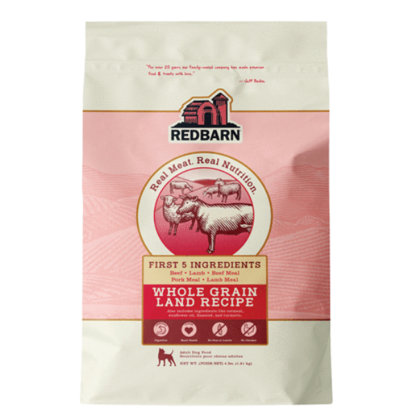 Redbarn Whole Grain First-Five Dry Dog Food, 4 lbs.