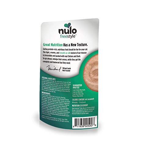 Nulo FreeStyle Silky Mousse Chicken & Duck Wet Cat Food, 2.8 oz.