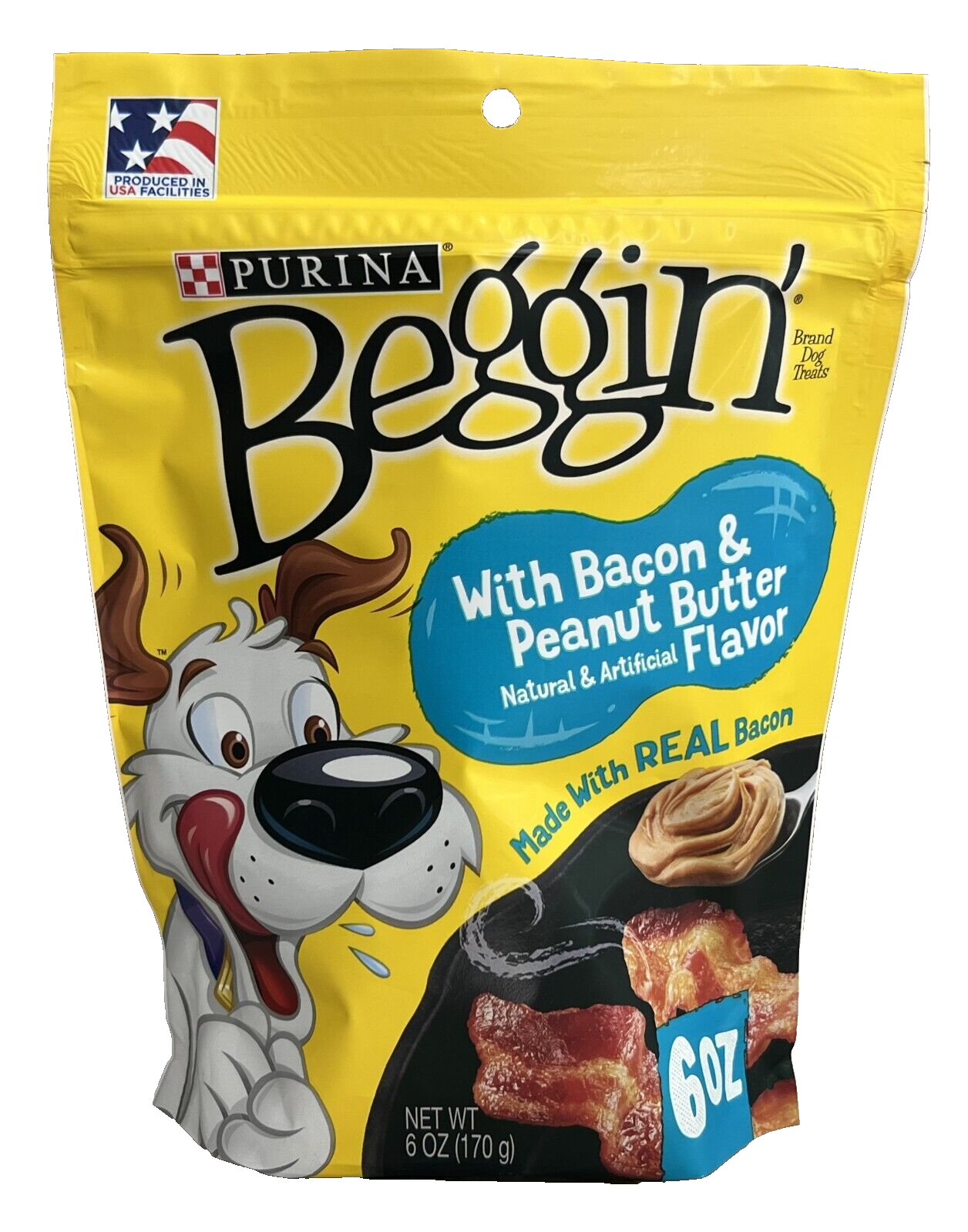 Purina Beggin' Strips Bacon & Peanut Butter Flavor Dog Treats, 6 oz.