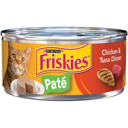 Friskies Chicken & Tuna Dinner Paté Wet Cat Food 5.5 oz Can