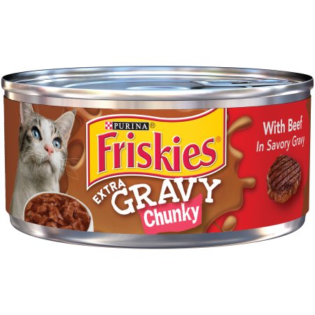 Friskies Beef in Gravy Wet Cat Food, 5.5 oz.