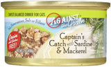 Against The Grain Captain's Catch Sardine & Mackerel Wet Cat Food, 2.8 oz.