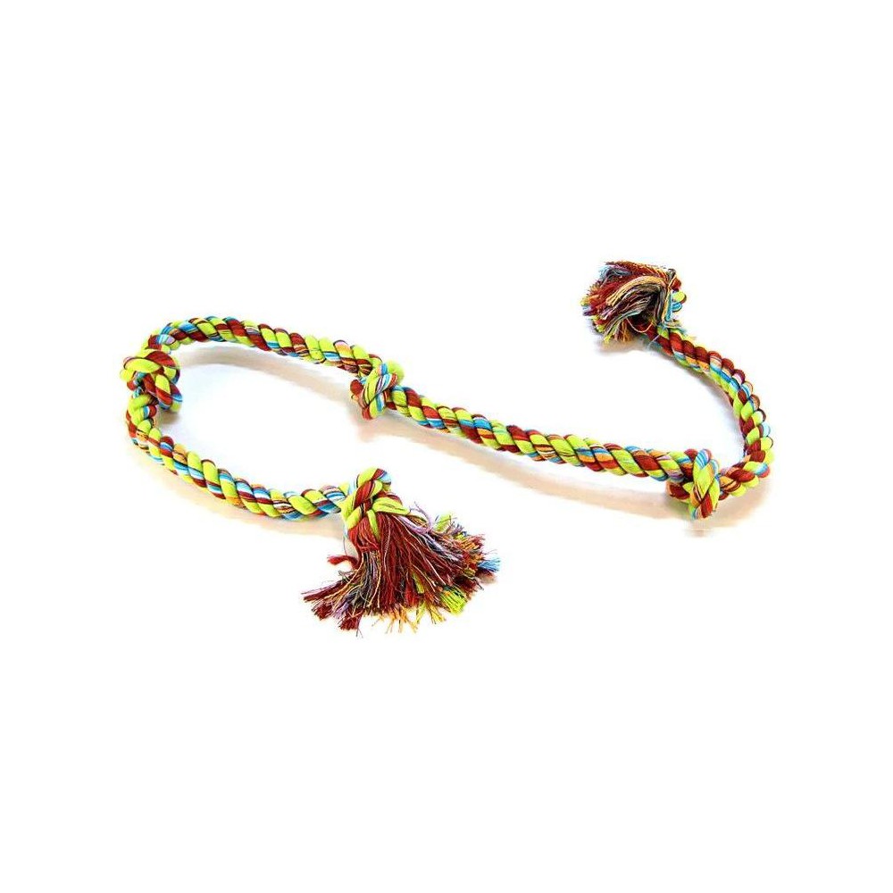Mammoth Flossy Chews 5-Knot Tug Rope Dog Toy, 72 in.