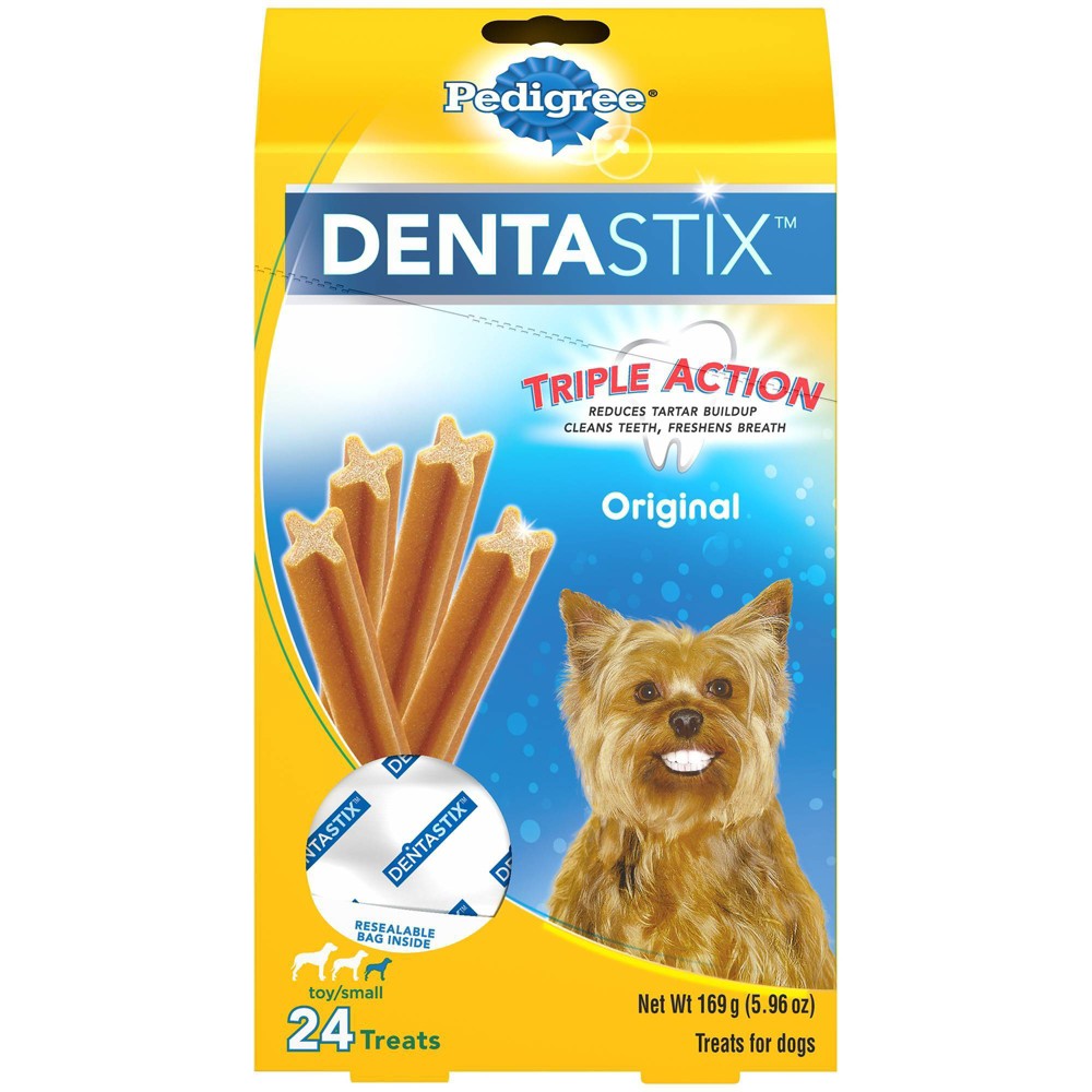 Mars Pet Care Pedigree Dentastix Dental Care Treats Toy & Small Breed Original With Real Chicken . Pack Dog 5.8 oz