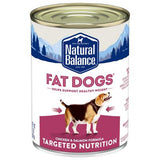 Natural Balance Fat Dogs Targeted Nutrition Chicken & Salmon Formula Wet Dog Food, 13 oz.