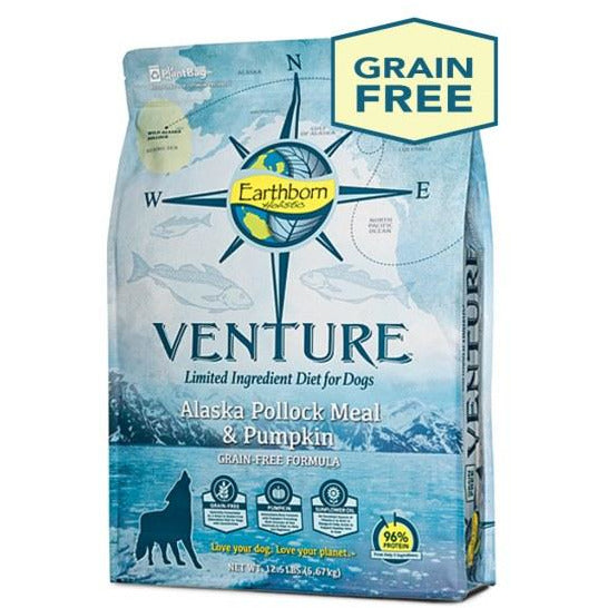 Venture Earthborn Holistic Dog Food Pollock & Pumpkin 25 Lb
