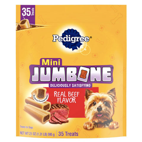 Pedigree Mini Jumbone Beef Flavor Dog Treats, 21 oz.