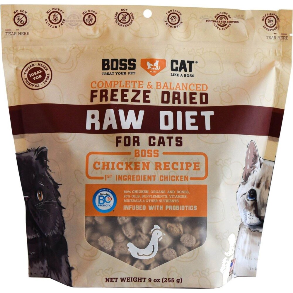 Boss Dog Freeze Dried Chicken Cat Treats 9 oz