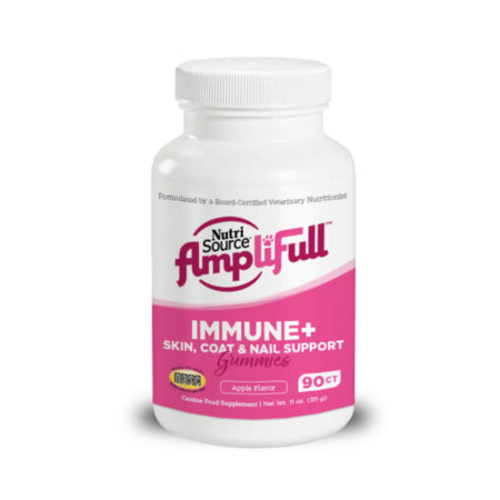 NutriSource AmpliFull Immunity, Skin, Coat & Nails Dog Gummy Supplement, 11 oz.