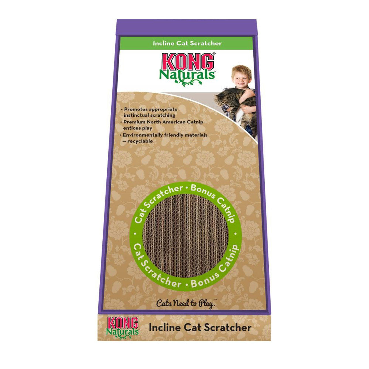Kong Naturals Pop-Up Incline Cat Scratcher