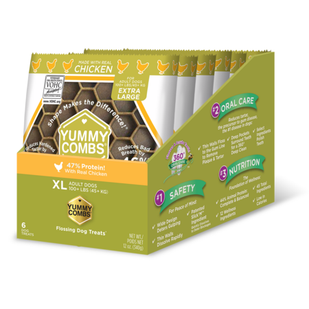 Yummy Combs Chicken X-Large Dental Dog Chew