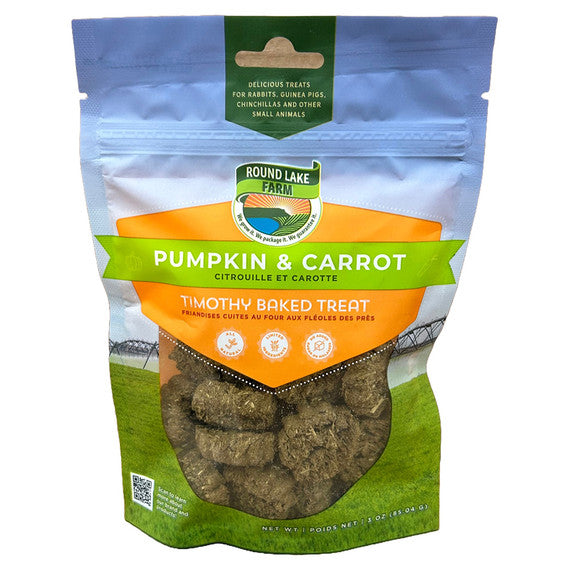 Round Lake Farm Pumpkin & Carrot Timothy Baked Treats - Cat 3 oz