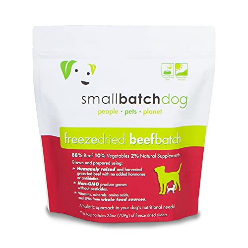 Smallbatch Beef Recipe Freeze-Dried Raw Dog Food, 25 oz.