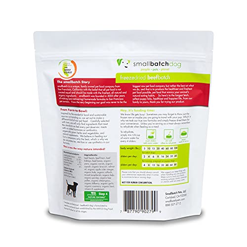 Smallbatch Beef Recipe Freeze-Dried Raw Dog Food, 25 oz.