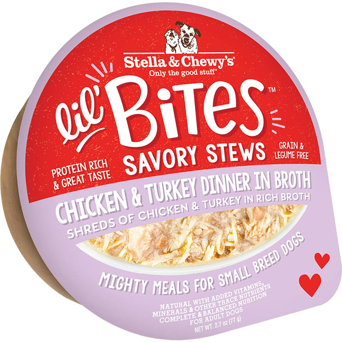 Stella & Chewy's Lil' Bites Savory Stew Chicken & Turkey Wet Dog Food