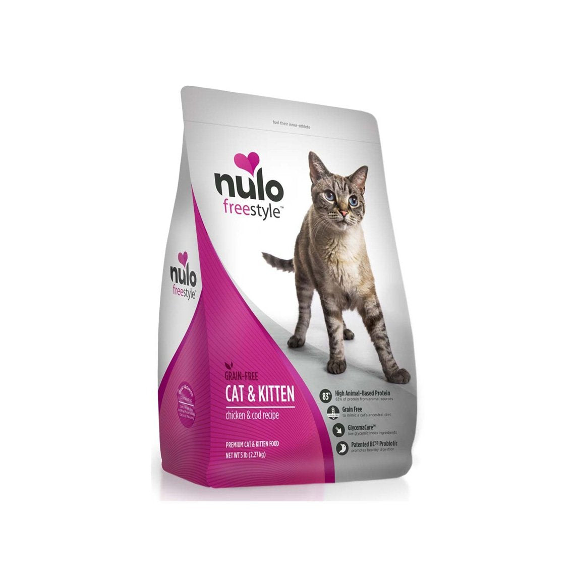 Nulo FreeStyle Chicken & Cod Grain-Free Dry Cat & Kitten Food, 12 lbs.