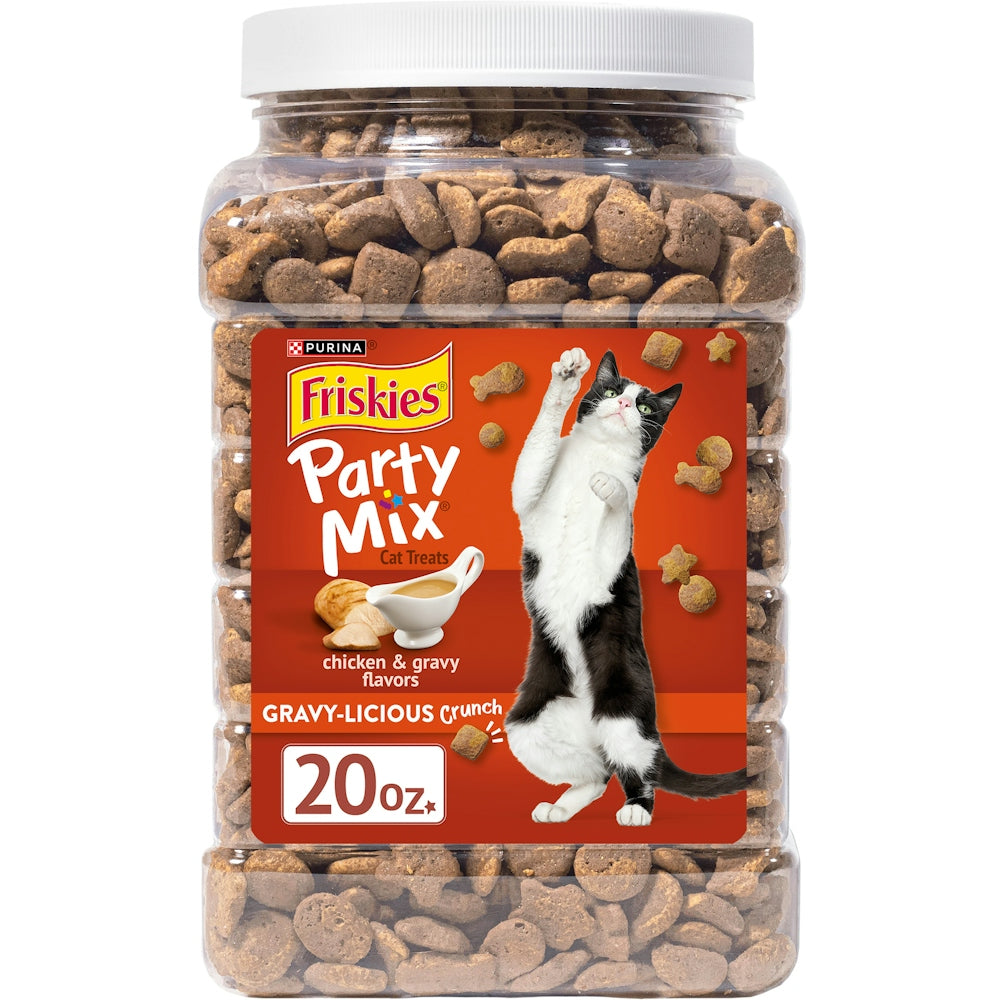 Friskies Party Mix Gravy-Licious Cat Treats, 20 oz.
