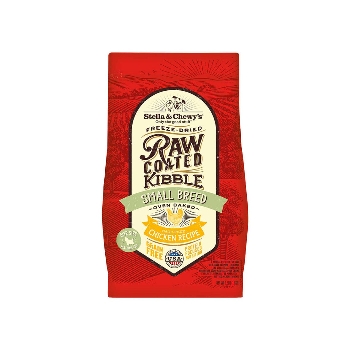 Stella & Chewy's Raw Coated Chicken Recipe Small Breed Dry Dog Food, 3.5 lbs.