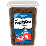 Temptations Savory Salmon Cat Treats, 16 oz Tub 16 oz