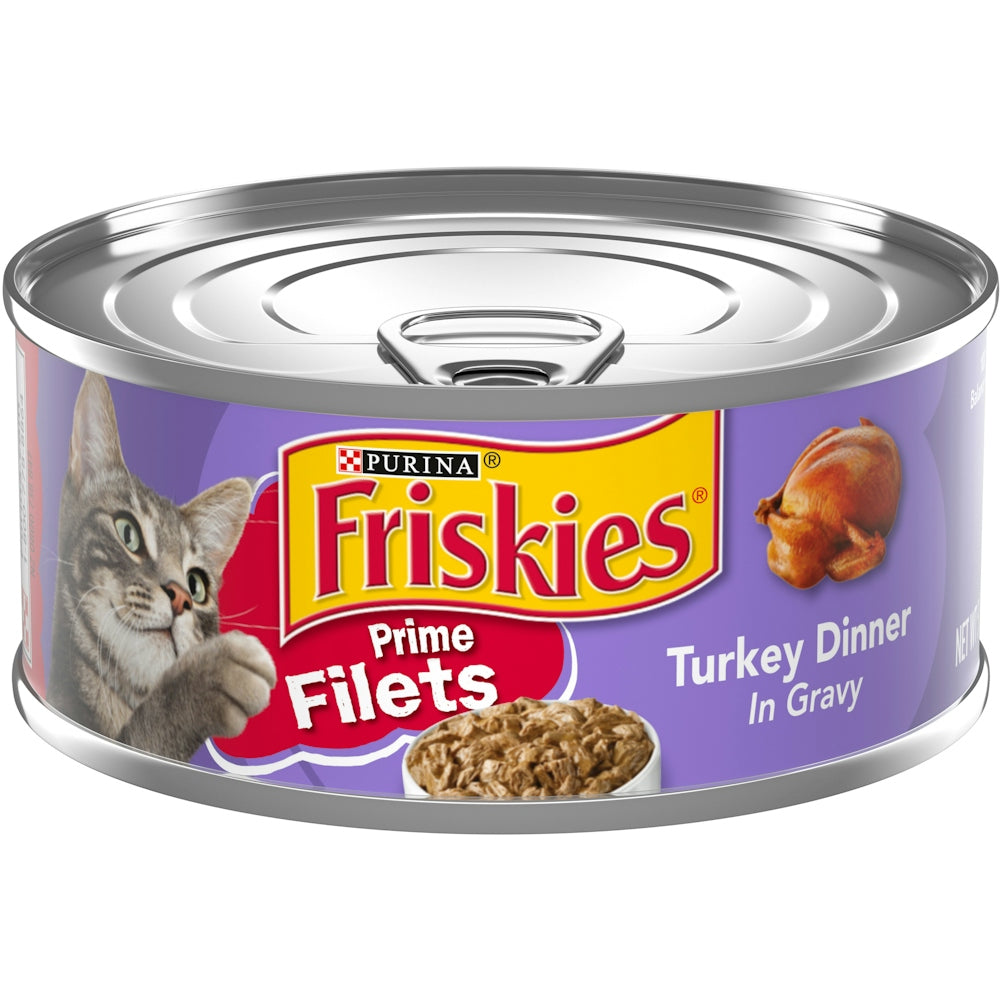 Friskies Prime Filets Turkey Dinner in Gravy Wet Cat Food, 5.5 oz.