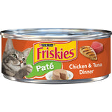 Friskies Chicken & Tuna Dinner Paté Wet Cat Food 5.5 oz Can