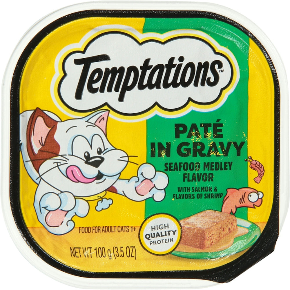 Temptations Seafood Medley Wet Cat Food, 3.5 oz.