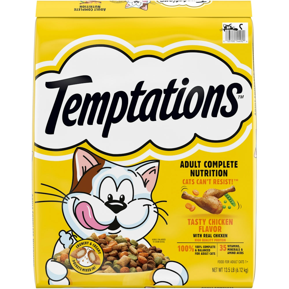 Temptations Tasty Chicken Flavor Dry Cat Food 13.5lb Bag