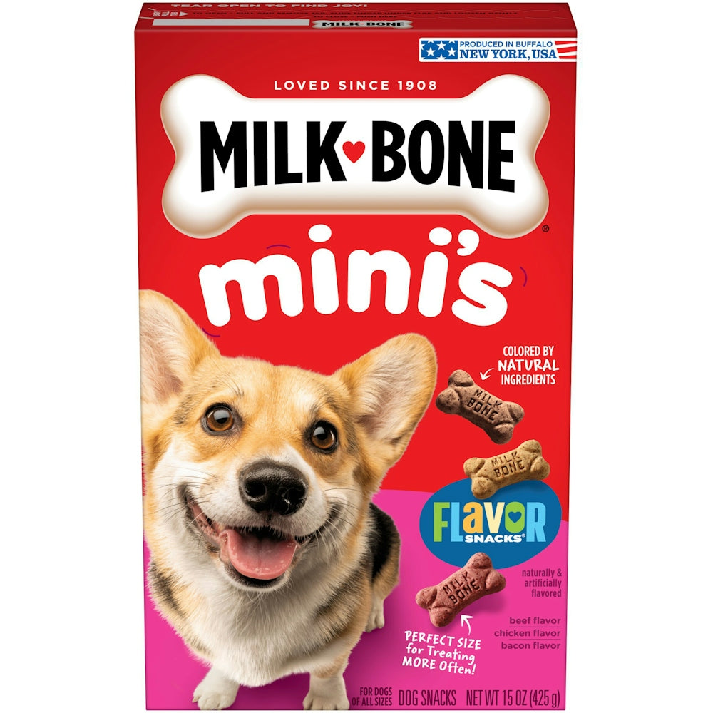 Milk-Bone Flavor Snacks Mini Dog Biscuits, 15 oz.