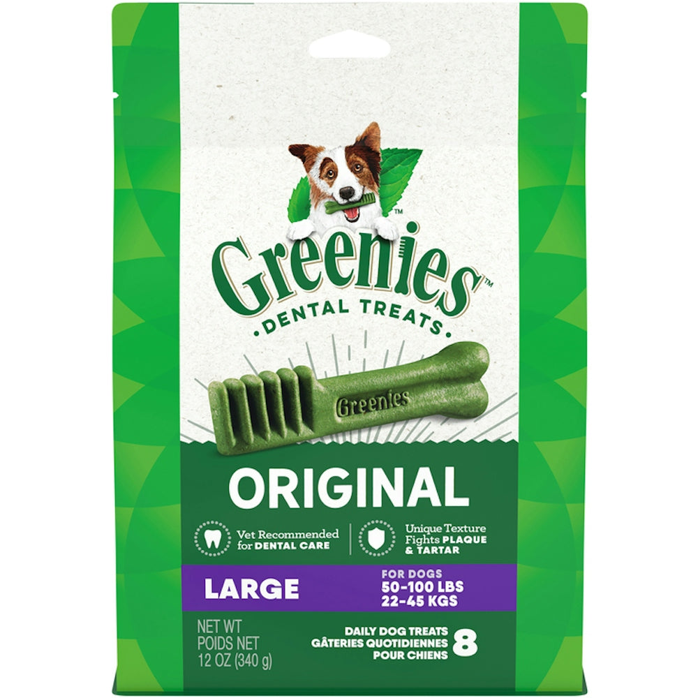 Greenies Large Size Natural Dental Dog Treats, 12 oz.