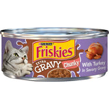 Friskies Extra Gravy Chunky Turkey Wet Cat Food, 5.5 oz.