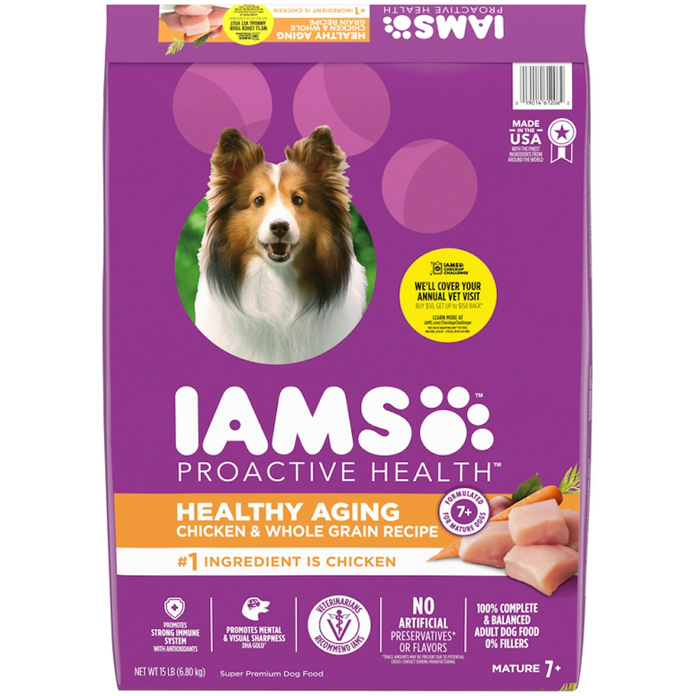 Iams ProActive Health Adult Chicken & Whole Grains Dry Dog Food - 15lb