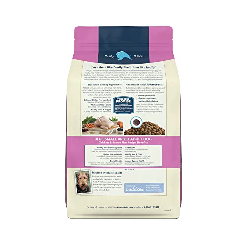 Blue Buffalo Small Breed Chicken & Rice Dry Dog Food, 5 lbs.
