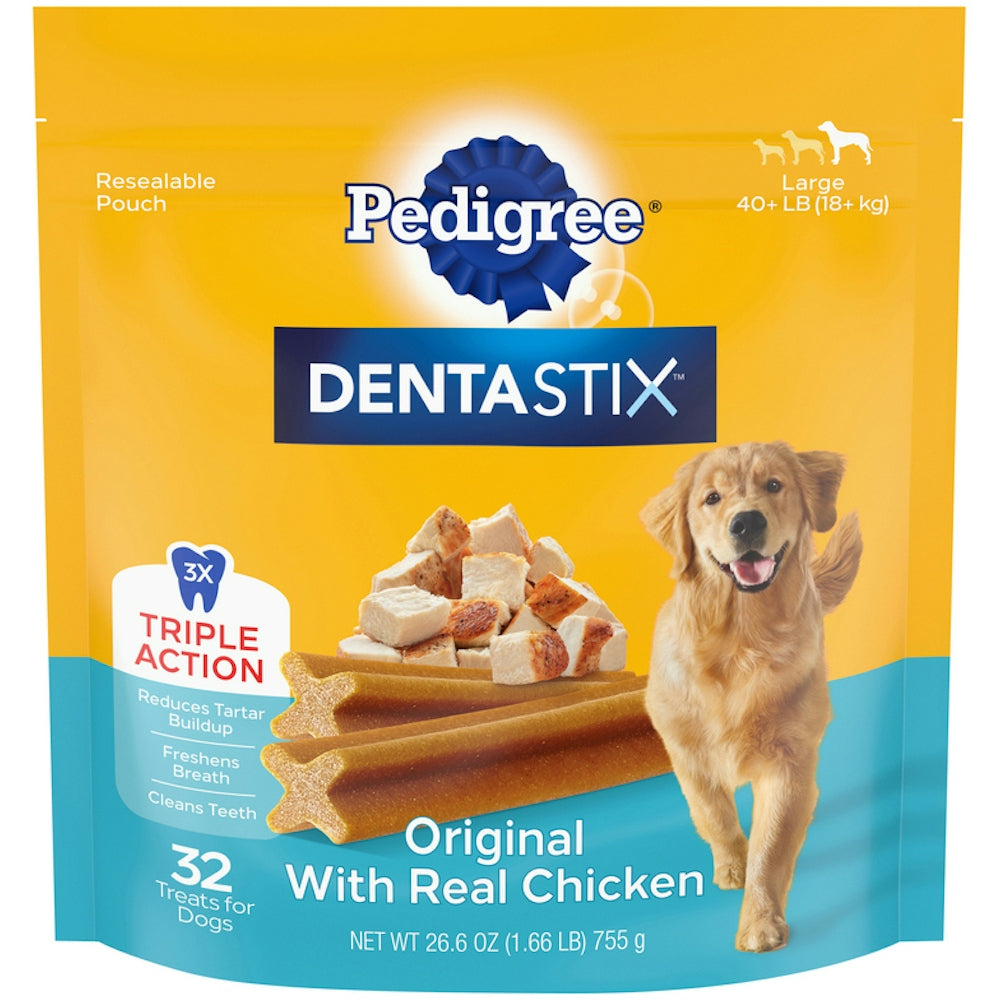 Pedigree DentaStix Large Breed Dog Treats, 1.7 lbs.
