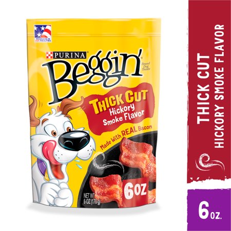Purina Beggin' Strips Thick Cut Bacon Flavor Dog Treats, 6 oz.