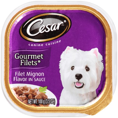 Hammers And Heels Cesar Beef Gravy Wet Dog Food 3.5 oz Can