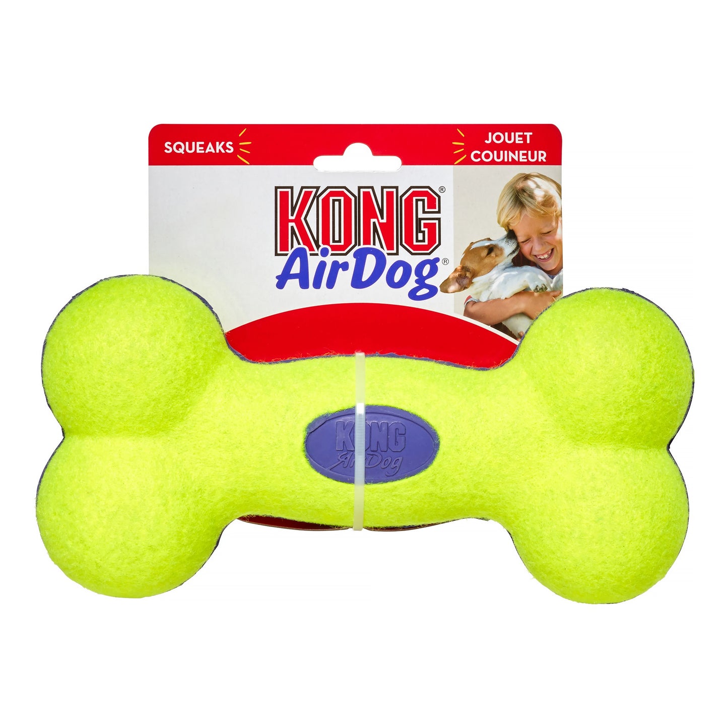 KONG AirDog Bone Squeaker Dog Toy, Large