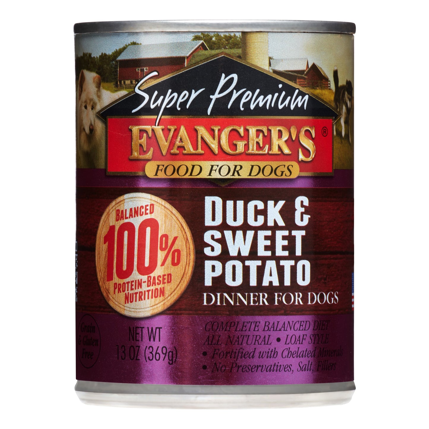 Evanger'S Duck & Sweet Potato Wet Dog Food 12.5 oz Can